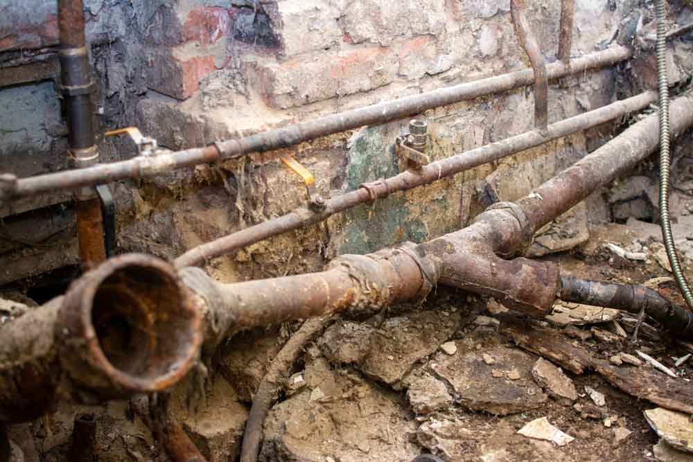 neglected sewer line neglected sewer line