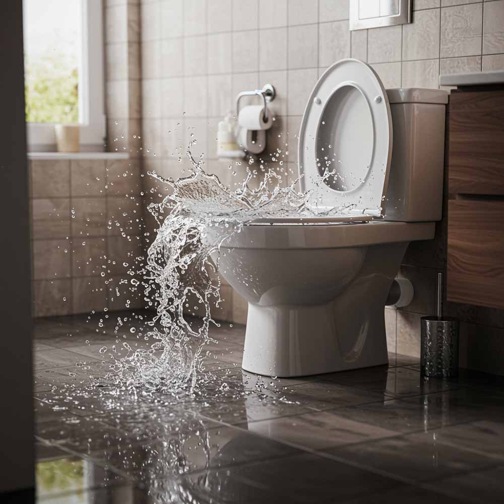 overflowing backed-up toilet overflowing backed-up toilet