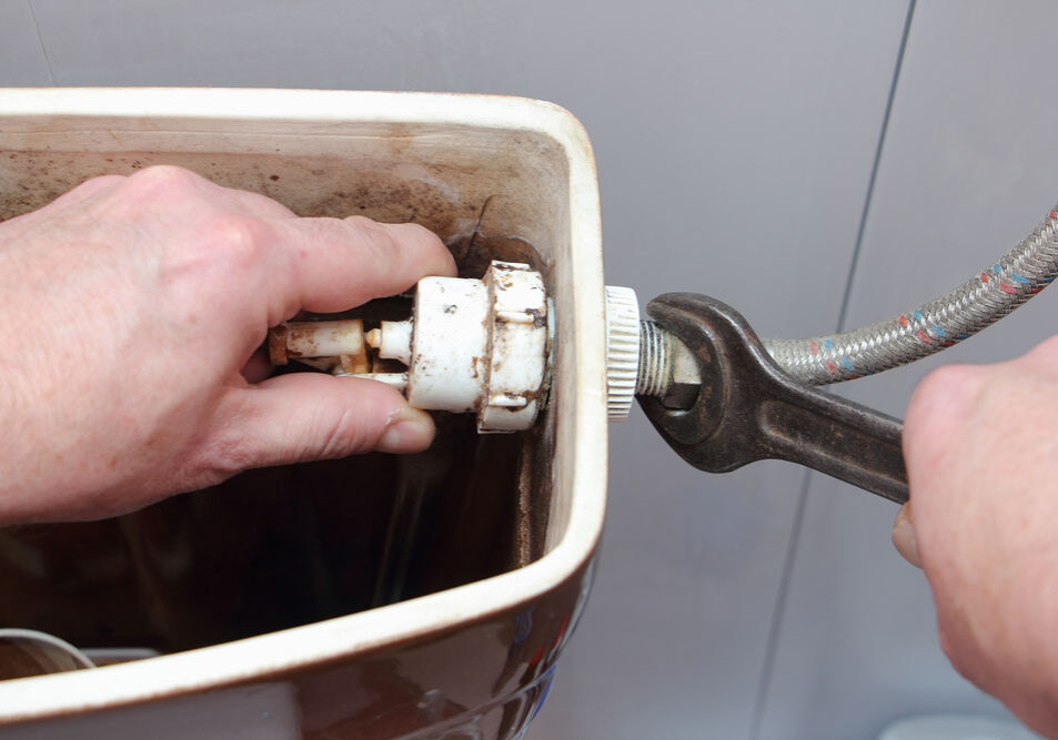 broken toilet repair Bellevue, WA
