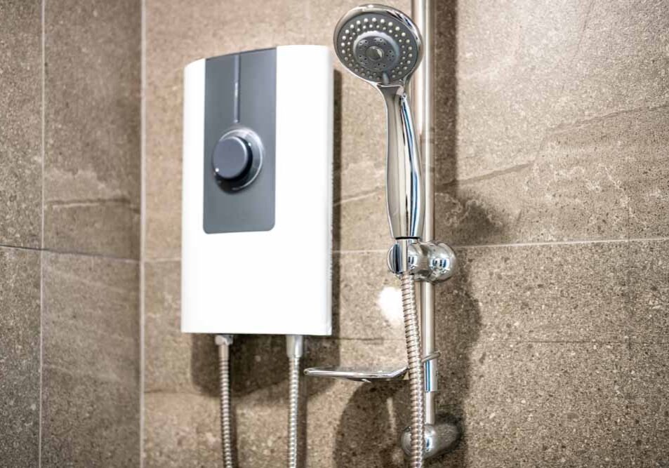 a tankless water heater at hom